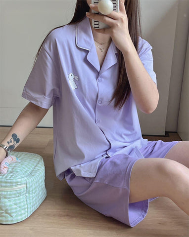 Seidenpyjama-Set