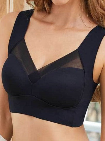 Nahtloser, glatter, bequemer bügelloser Mesh-BH für Damen