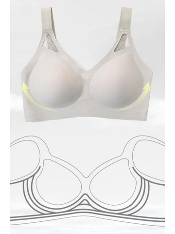 Seamless Fixed Cup Wireless Push-up Bra