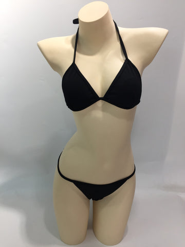 4-teilige einfarbige, dehnbare Bikini-Sets