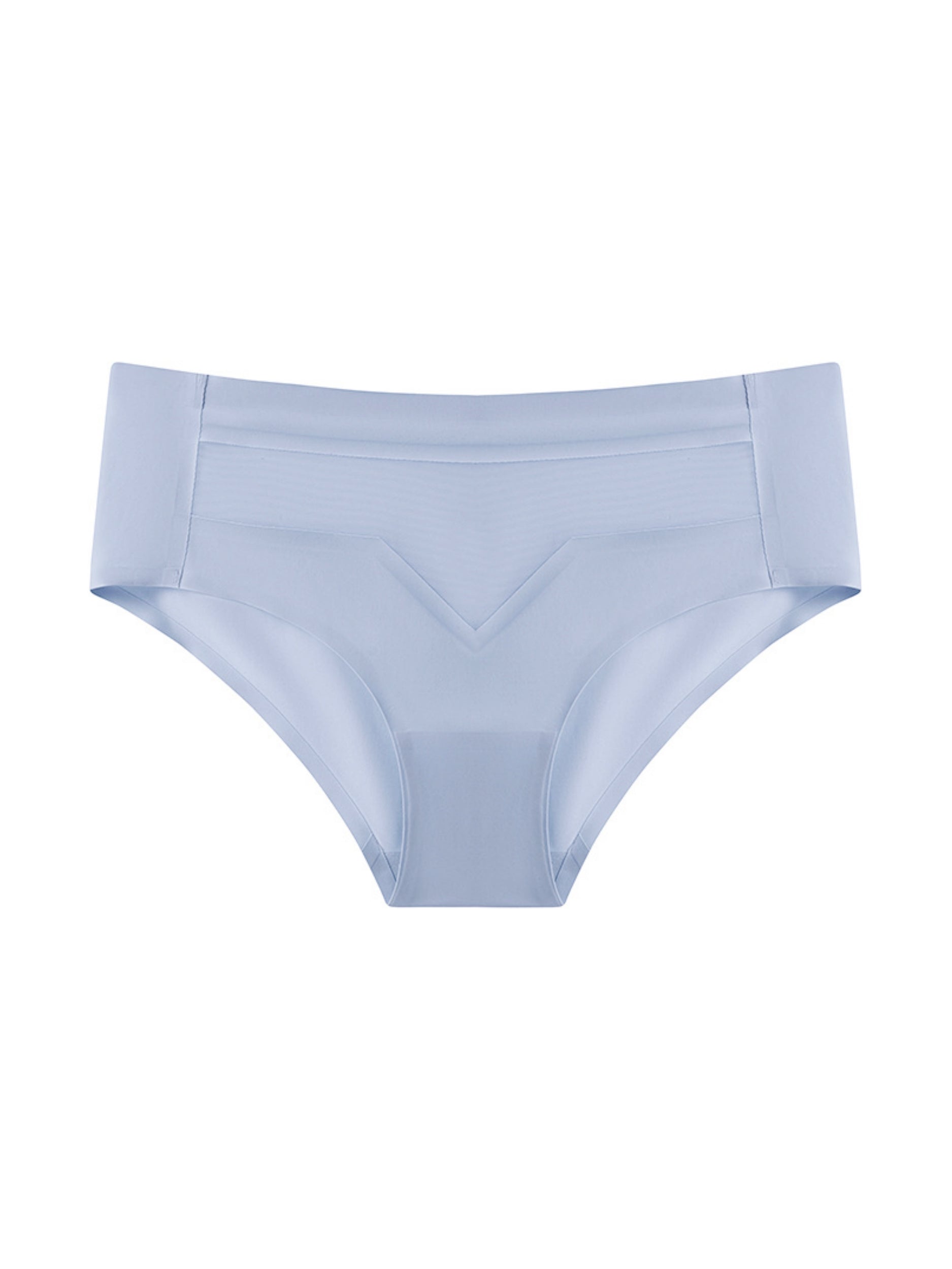 Sexy Naked Breathable Invisible Mesh Panties Lightblue