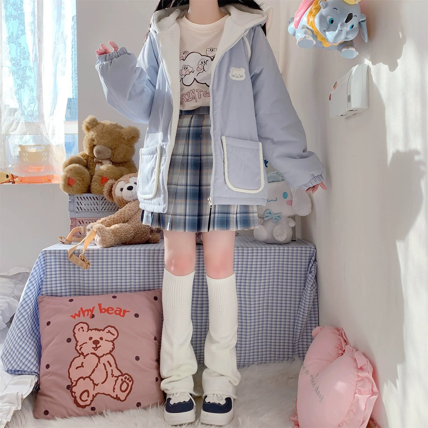 Japanische doppelseitige Kawaii-Jacke