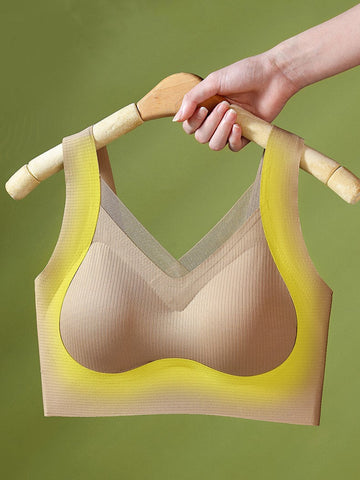 Push-Up Gathered Adjustable Improved Posture Backless Seamless Bra