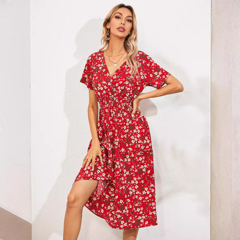 Vestido floral de dos piezas 