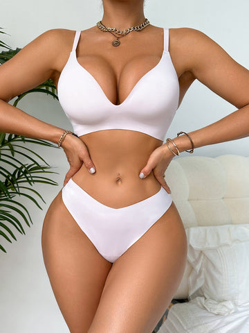 Sexy Soft Support Push-up Seamless Bra Set