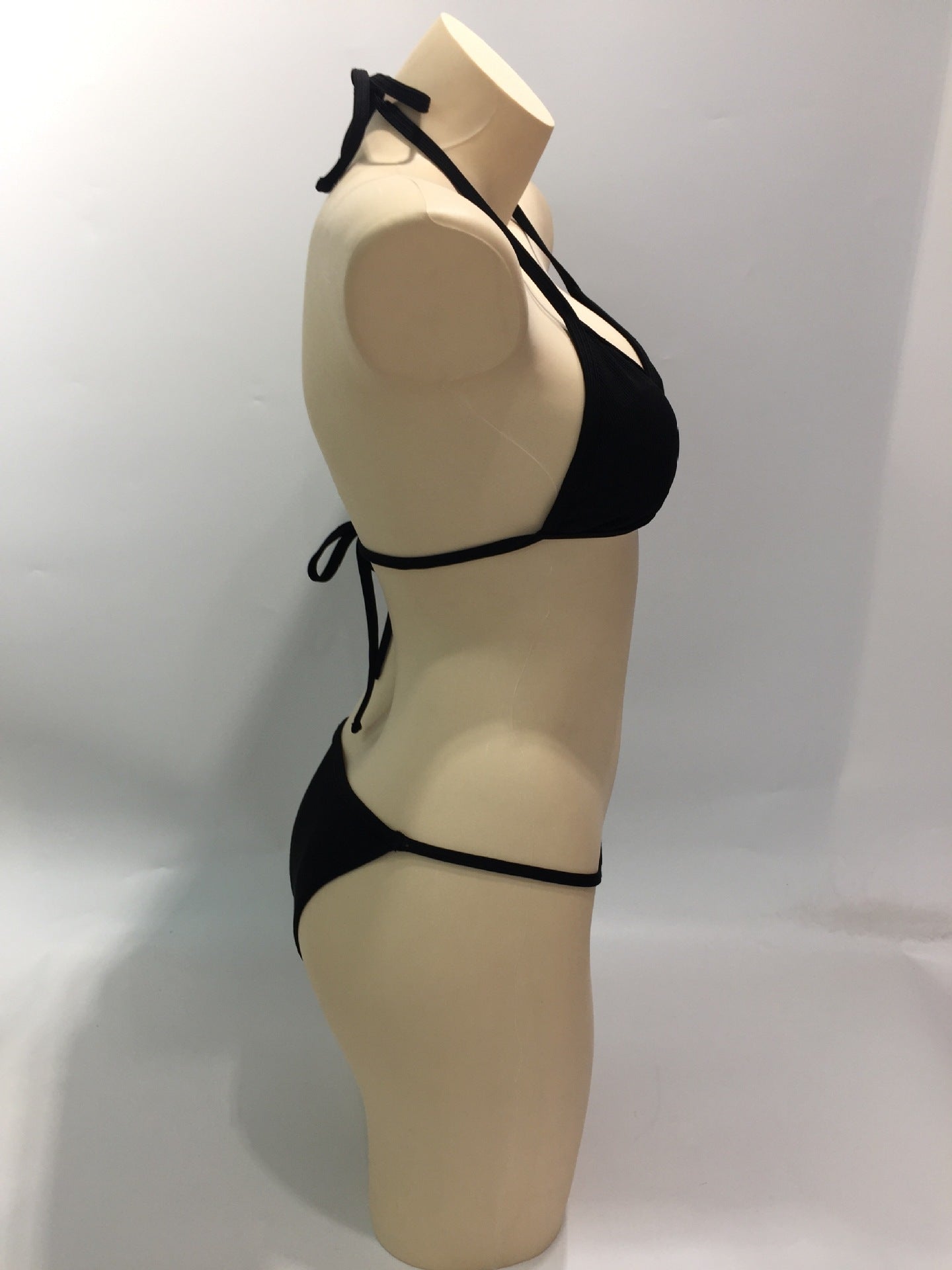 4-teilige einfarbige, dehnbare Bikini-Sets