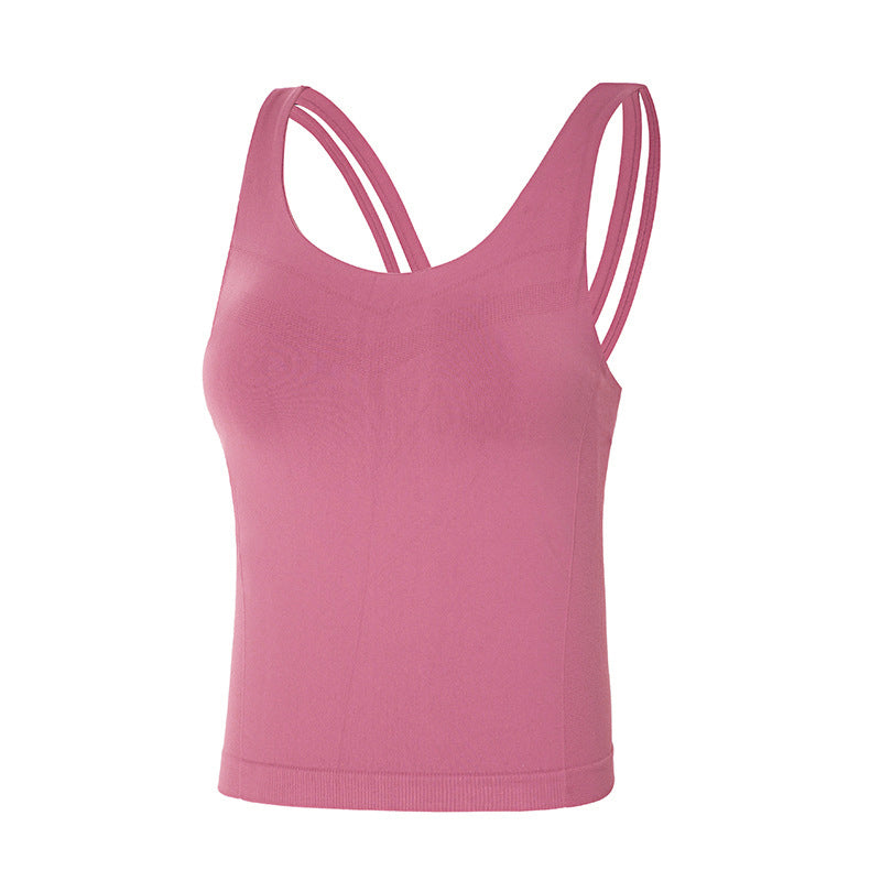 Gepolsterte Yoga-Crop-Tops für Damen