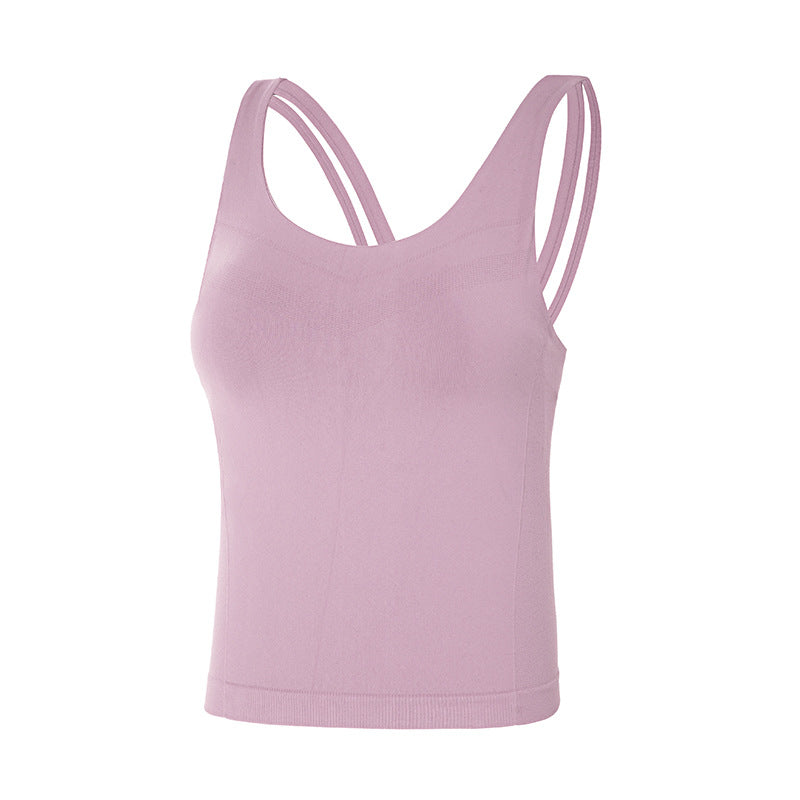 Gepolsterte Yoga-Crop-Tops für Damen