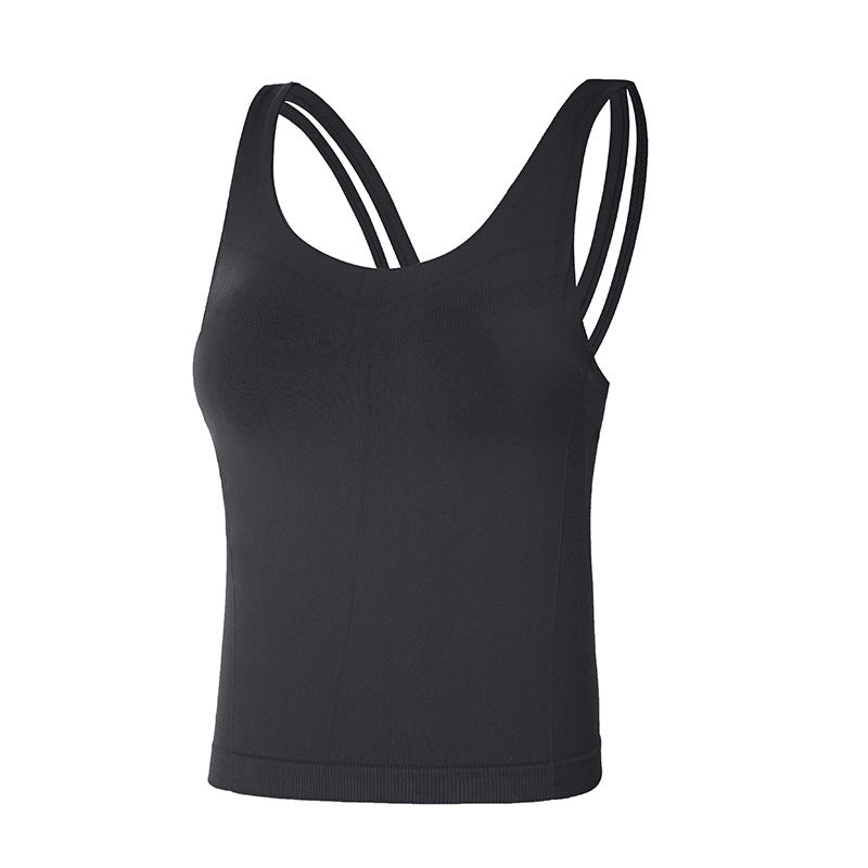 Gepolsterte Yoga-Crop-Tops für Damen