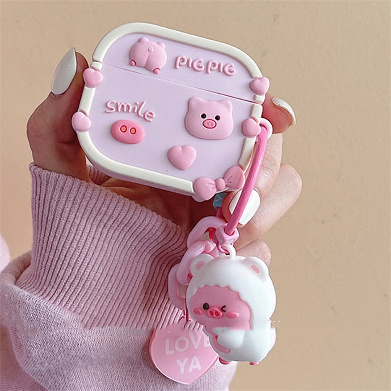 Cute Pig Case For Airpods