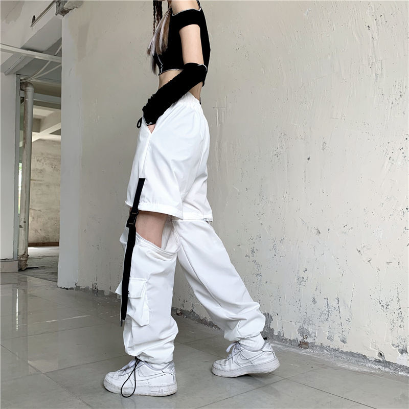 Pantalones de estilo Harajuku con tecnología