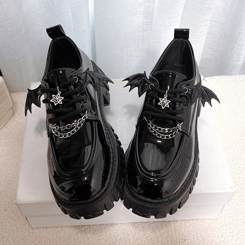 Gothic Aesthetic Platform Shoes