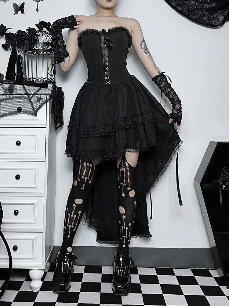 Elegant Gothic Corset Dress