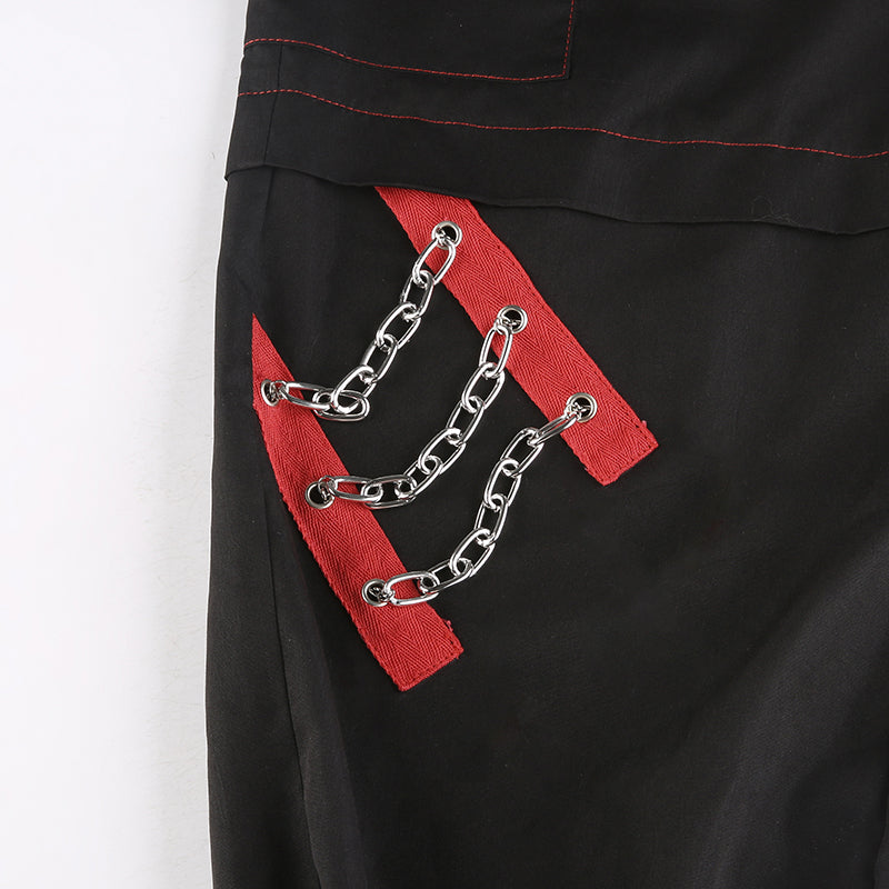 Korean Punk Gothic Cargo Pants