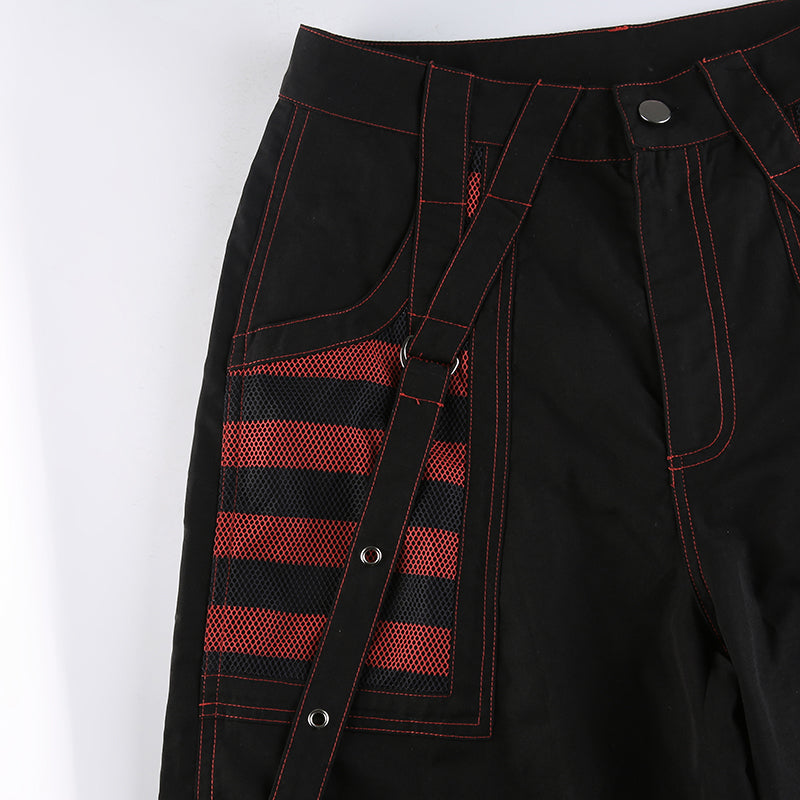 Pantalones cargo góticos punk coreanos