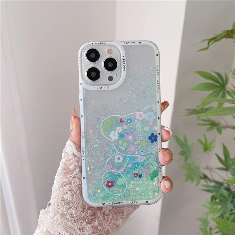 Funda de conejo y oso kawaii para Samsung Galaxy