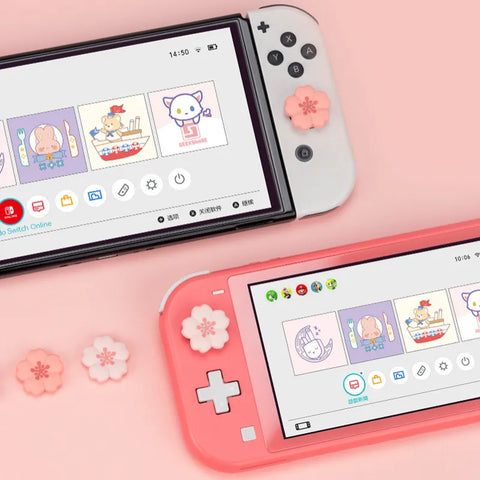 Daumengriffkappe mit Sakura-Blume für Switch