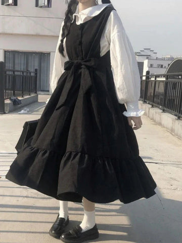 Harajuku Gothic 2-teiliges Kleid