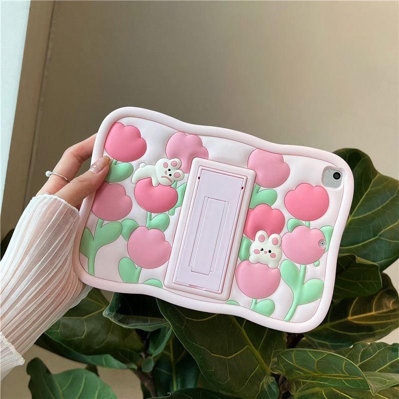 Flower Rabbit iPad Case