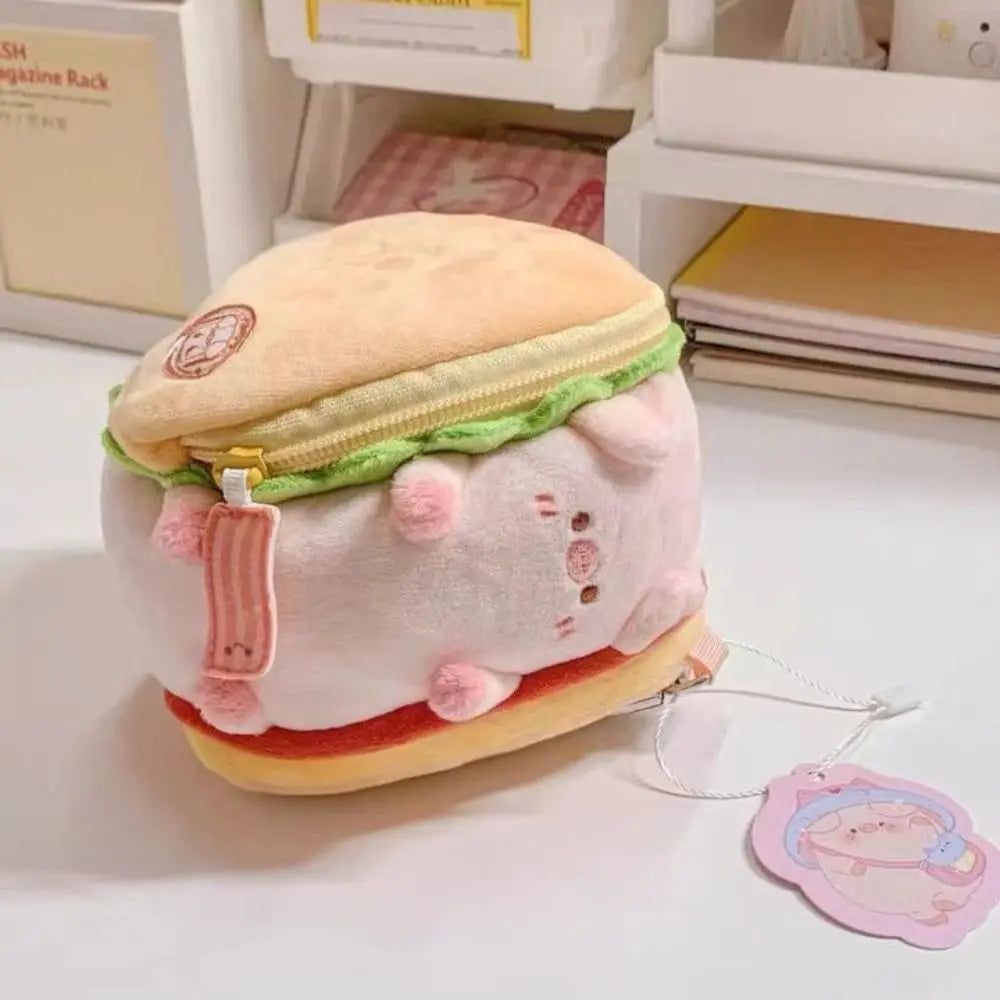 Kawaii Federmäppchen mit Schweinchenmotiv