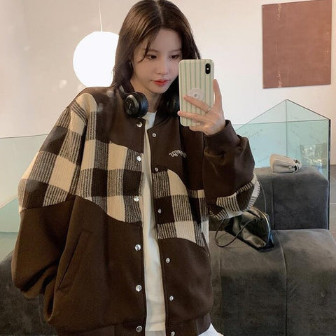 Deeptown Baseballjacke im koreanischen Stil