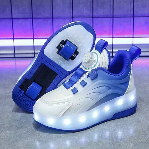 Kawaii Farbverlauf LED Rollschuhe