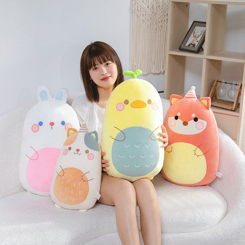 Almohada de peluche de animales kawaii