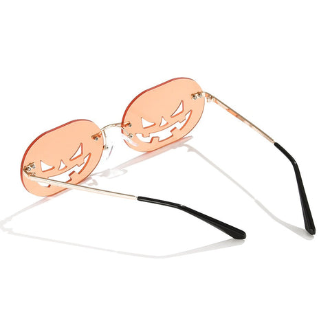 Gafas de sol sin montura con forma de calabaza