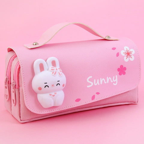 Estuche para lápices con animales suaves kawaii