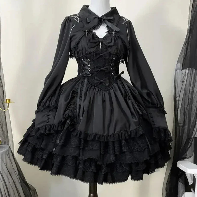 Japanisches viktorianisches Gothic-Lolita-Kleid