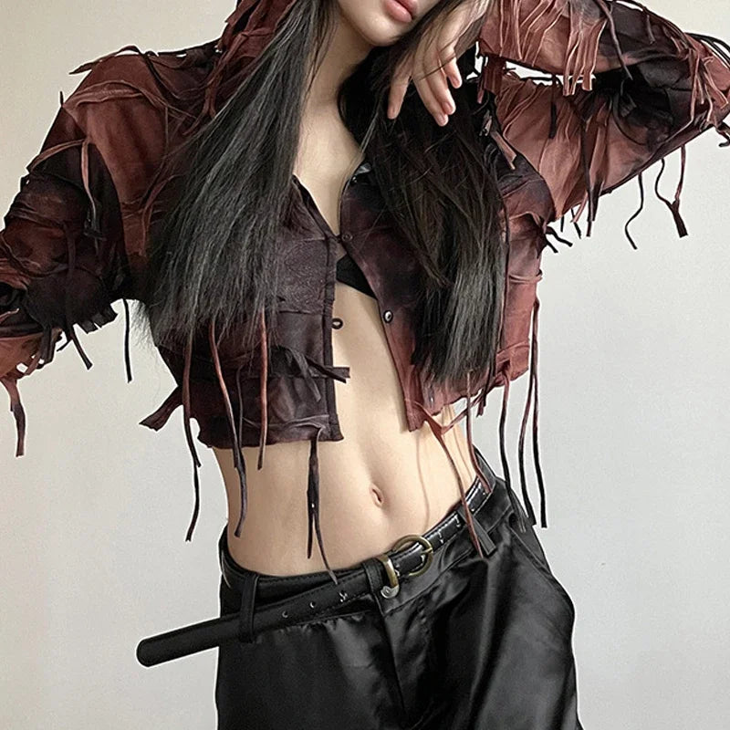 Dark Fairy Hooded Cardigan