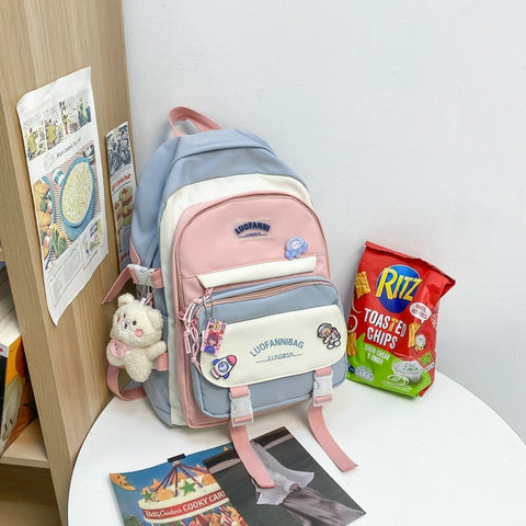 Ästhetisches Rucksack- und Taschenset für die japanische Schule