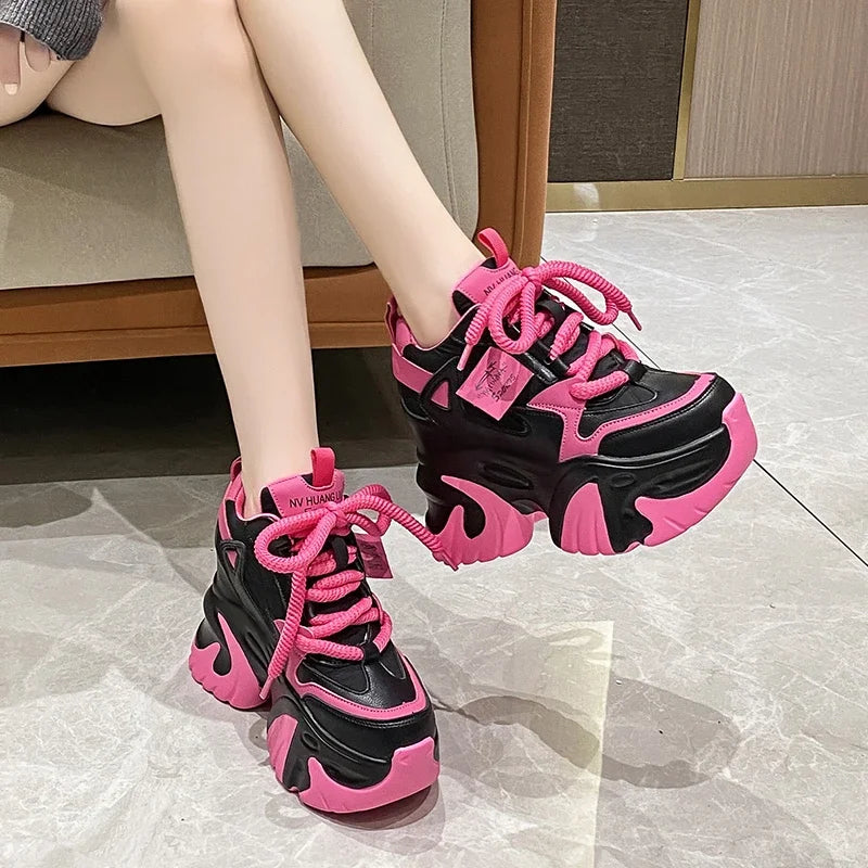 Cute High Platform Sneakers