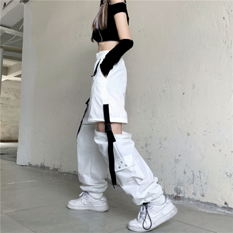 Pantalones de estilo Harajuku con tecnología