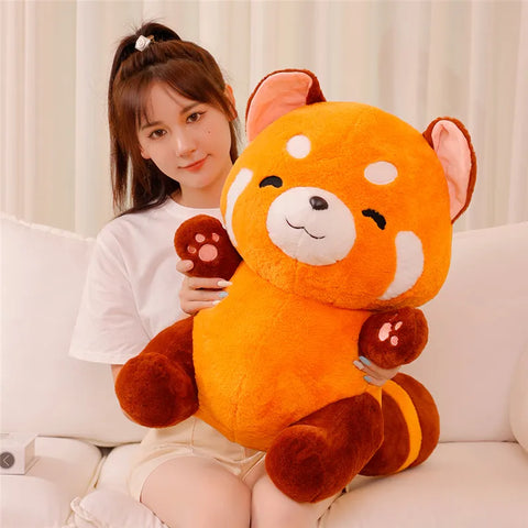 Peluche de mapache rojo