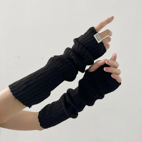 Y2K Gestrickte Armstulpen 