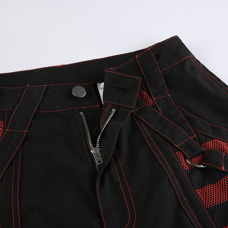 Pantalones cargo góticos punk coreanos