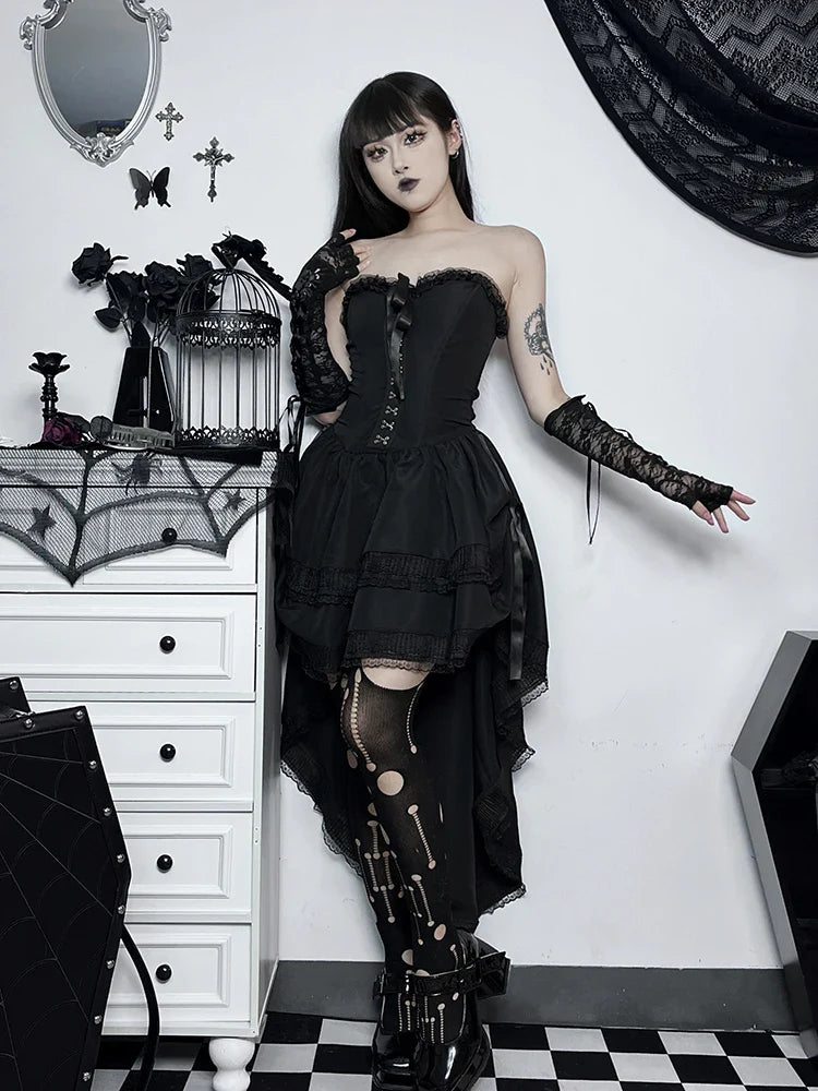 Elegantes Gothic Korsettkleid