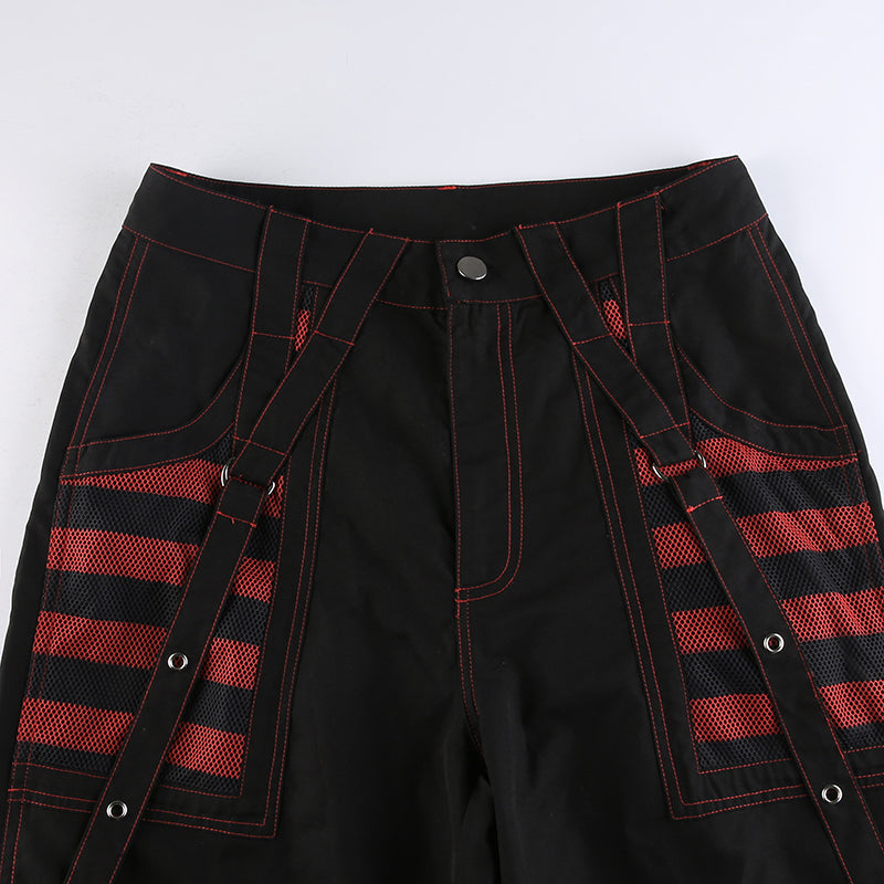 Koreanische Punk-Gothic-Cargohose