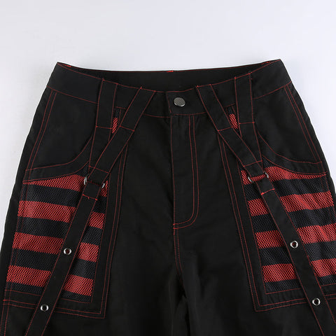 Pantalones cargo góticos punk coreanos