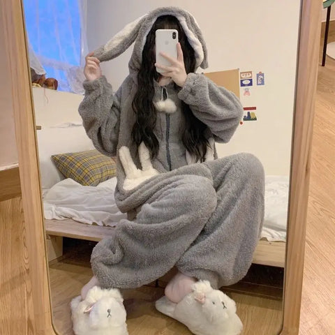 Süßer Hasen-Kigurumi-Pyjama 