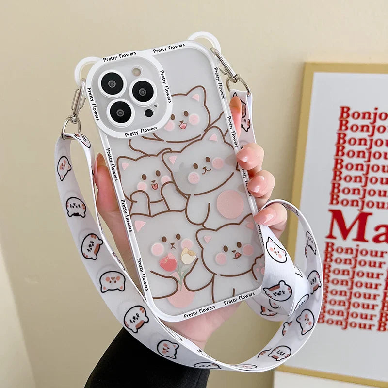 Funda para iPhone con un bonito gato