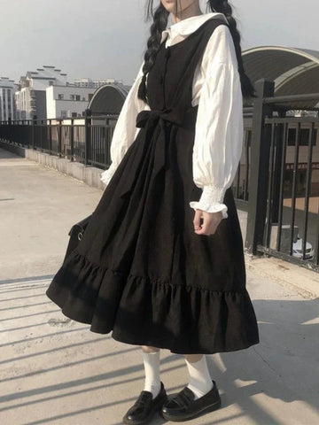 Harajuku Gothic 2-teiliges Kleid