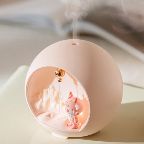 Humidificador de aire con lámpara romántica