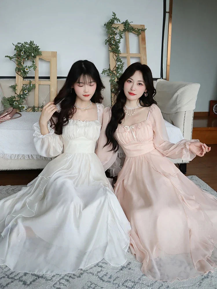 Chiffonkleid im koreanischen Stil