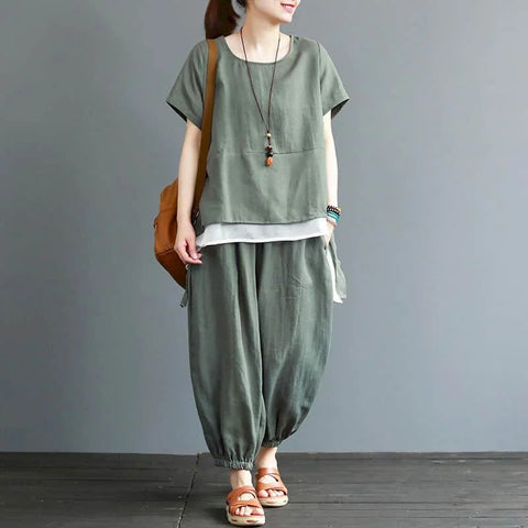 Cozy Oversized Outfit - T-Shirt & Pants