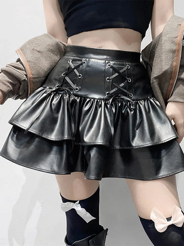 Dark Mall Goth Mini Skirt