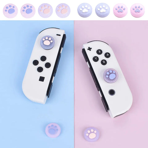 Niedliche Daumengriffkappe mit Katzenmotiv für Switch