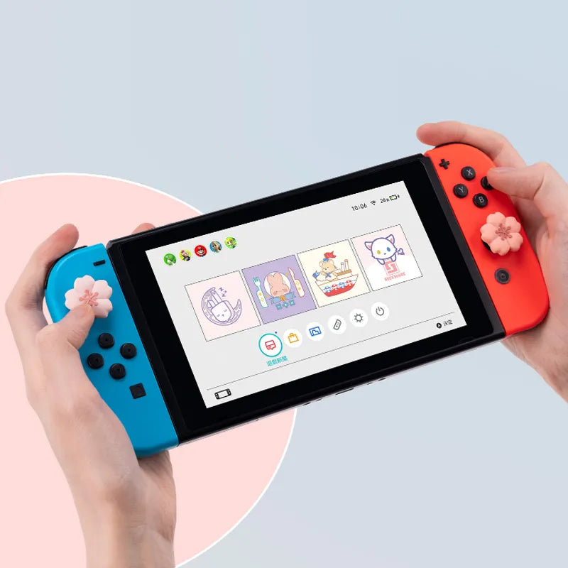 Daumengriffkappe mit Sakura-Blume für Switch