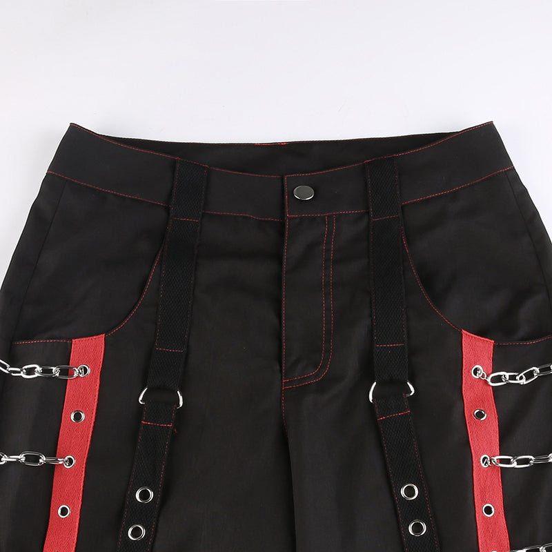 Koreanische Punk-Gothic-Cargohose